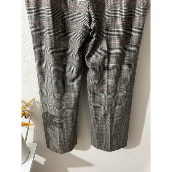 Lauren Ralph Lauren Wool Angora Blend Plaid Houndstooth Trousers Pants Preppy 14 - Picture 8 of 8